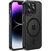 Yzoiko Strong Magnetic Case for iPhone 13 Pro [10Ft Military-Grade Protection] Compatible with MagSafe Shockproof Slim Thin Cover 6.1 inch 13 Pro Phone Case, Black Bumper