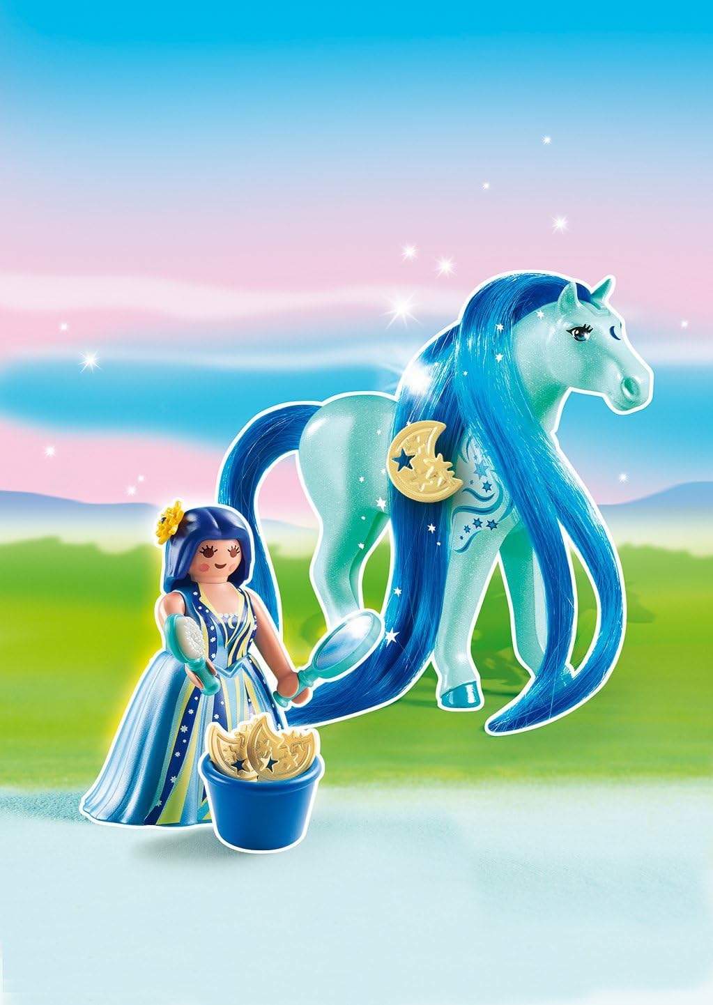 playmobil princesse cheval a coiffer