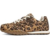 LUCKY STEP Women's Retro Fashion Sneakers Casual Thin Sole Anti-Slip Tennis Trainer Running Walking Shoes Trendy Trainer Comfortable Footwear