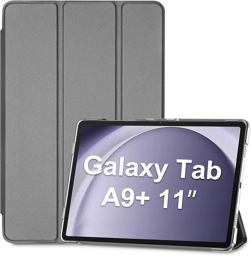 ProCase Smart Case for Galaxy Tab A9 Plus 11 Inch 2023 Grey