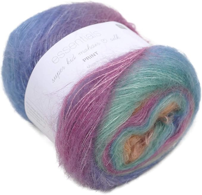 Rico Essentials Super Kid Mohair loves Silk Print, Fb. 4 Wind, Lacegarn
