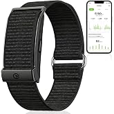 Smart Bracelet Health and Fitness Tracker No Subscription Fees Black | Heart Rate,Sleep,SpO2,HRV,Menstrual Cycle,No Screen,IP68 Waterproof,Comfort-Lightweight,35-day Battery Life,Band