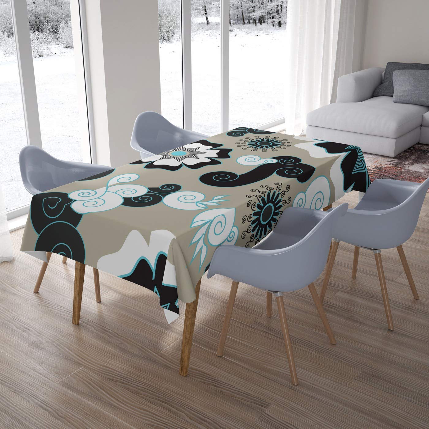 Bonamaison Kitchen Decoration, Tablecloth, 140cm x 200cm - Designed and Manufactured in Turkey