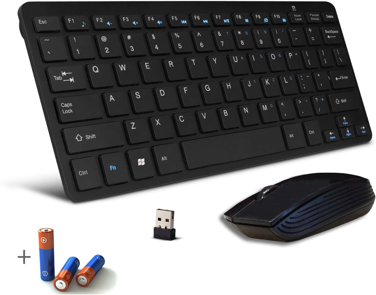 Black Wireless Mini Keyboard & Mouse for LG Smart TV PZ850 PDP & 47LM6410 & 47LM7600 & 55LM6200