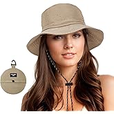 Zando Waterproof Bucket Hat for Woman Men Rain Hat UPF 50+ Sun Hats for Women Packable Outdoor Hiking Safari Fishing Hat