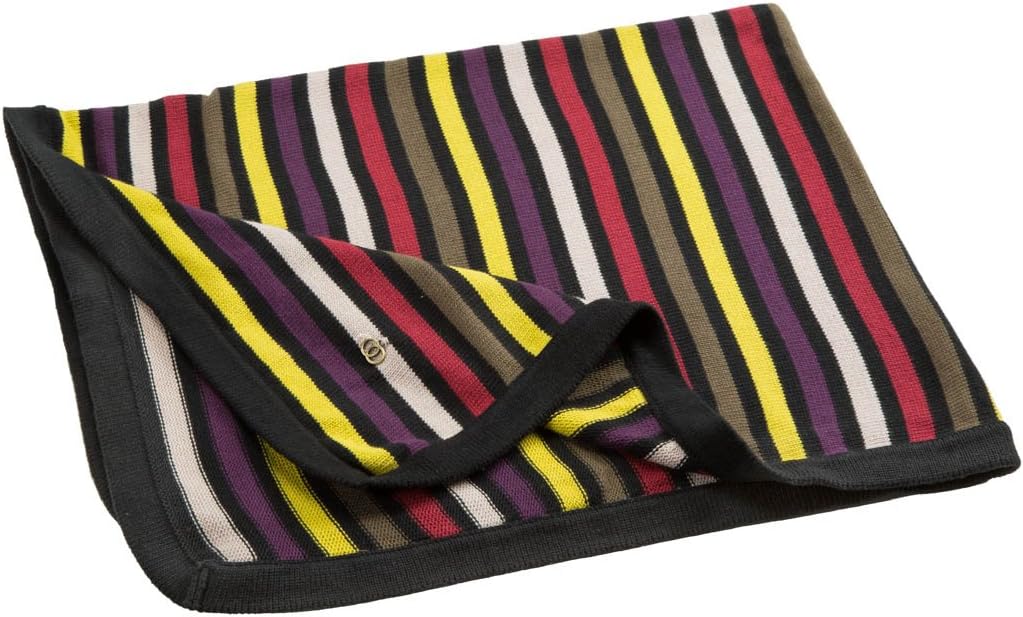 Cozy Coop Amber Multi Stripe Knit Baby Blanket