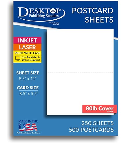 Amazon.com : Reskid 50-Sheet Pack Of 110lb White Cardstock Thick