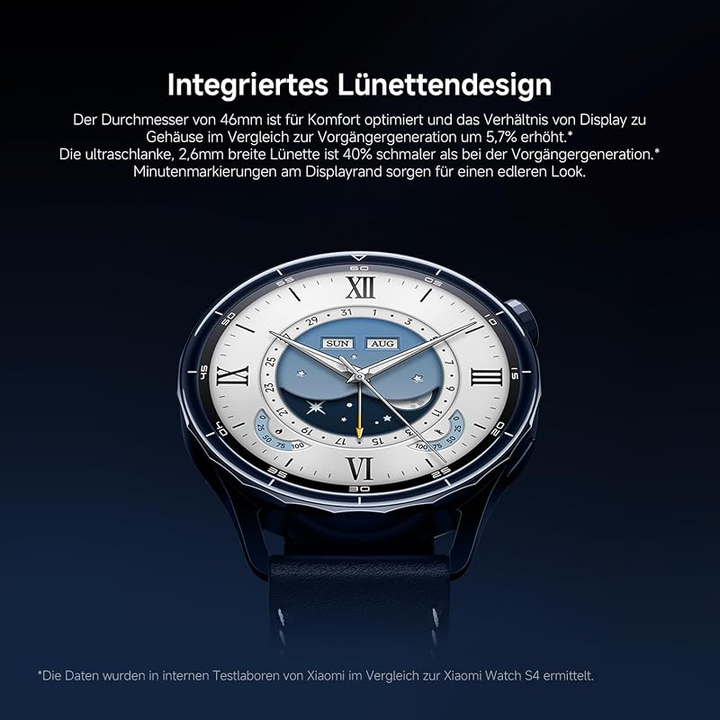 Watch S5 46mm, Smartwatch, 21 Tage Akku, GPS, Schwarz