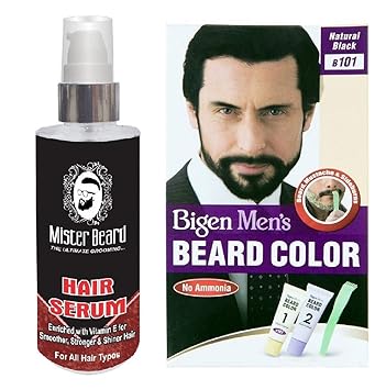 Buy Mister Beard Hair Serum With Bigen Men S Beard Color B101
