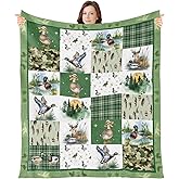 Wxiben Mallard Duck Throw Blanket - Wild Duck Gifts Blanket for Boys Girls Aniaml Throw Blankets for Ducks Lovers Kids Women Men Gifts Ducks Blankets for Home Couch Bed Outdoor 60 x 50 Inches
