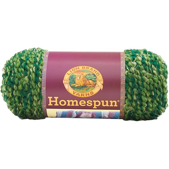 Lion Brand Yarn Company Homespun YarnForest, Other, Green, 12.16 x 25.