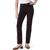 Gloria Vanderbilt Womens Amanda Corduroy Slim High Rise Pant Standard