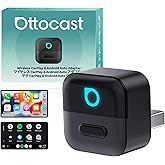 OTTOCAST Mini Pico Wireless CarPlay & Android Auto Adapter – WiFi 6 + Bluetooth 5.4, Plug & Play, Fast Auto-Reconnect, Ultra-Compact Design, Works with Factory Wired CarPlay Cars