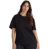 Organic Basics Womens True Heavy Cotton Boxy Short Sleeve Tee Shirt