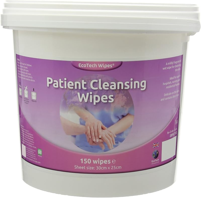 ECOTECH 706072 Patient Cleansing Wipes Pack of 150 للا