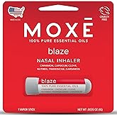 MOXE Blaze Nasal Stick | Calming Comfort + Mental Balance | Thieves Oil Inhaler Provides Soothing Spicy Sensation | Aromatherapy Inhaler with 100% Pure Essential Oils, Frankincense (1 Pack)