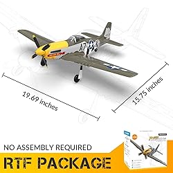 VOLANTEXRC Brushless 4CH RC Plane P51D Mustang