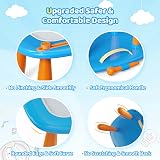 Kikidex Magnetic Drawing Board for Toddlers 8.7in Doodle Learning Blue view 4
