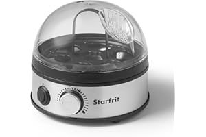 Starfrit 7-Egg Cooker with Measuring Cup - Dry Boil Protection - 3 Settings