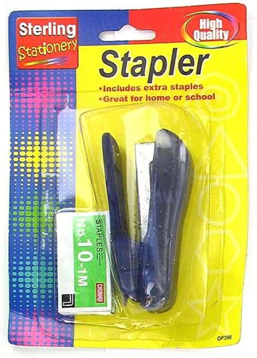 Miniature stapler with staples (Case of 24 items 1.66
