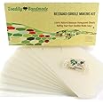 Make Your Own Beeswax Candle Kit - Includes 10 Full Size 100% Beeswax Honeycomb Sheets in Ivory and Approx. 6 Yards (18 Feet) of Cotton Wick. Each Beeswax Sheet Measures Approx. 8" x 16 1/4".