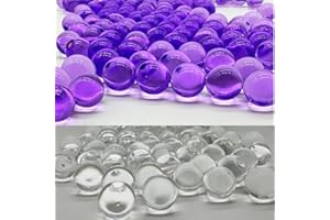 Dortrue Vase Fillers Beads,10000 Purple & 10000 Clear Vase Filler Kit for Home Decor,Centerpieces,Wedding and Home Decoration