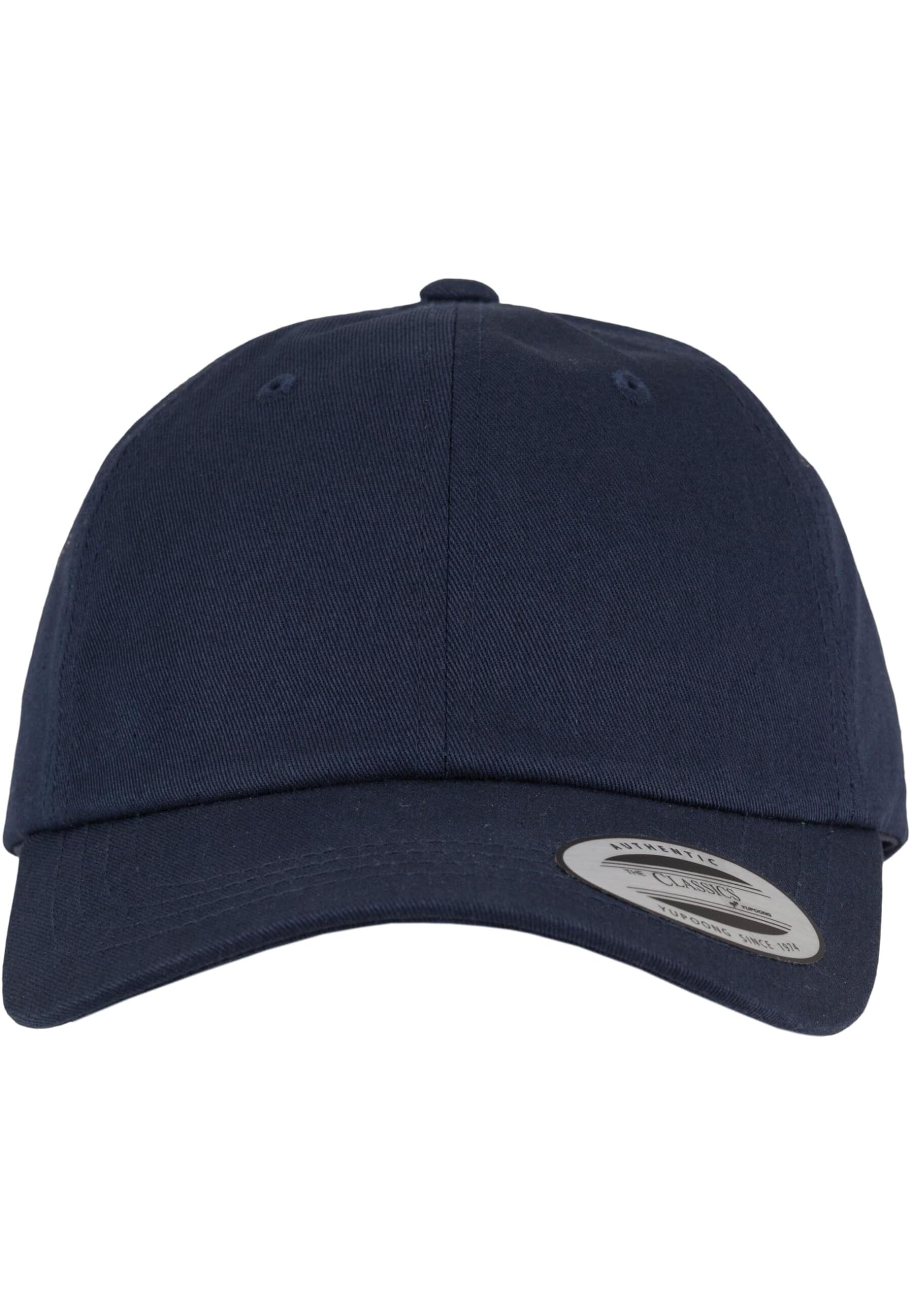 Yupoong Flexfit Low Profile Cotton Twill Unisex Dad Hat Cap für Damen und Herren, 6 Panel Baseball Cap unstructured mit Messingverschluss, navy, One Size