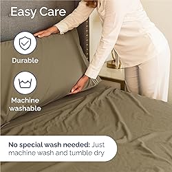 King Size 4 Piece Sheet Set - Comfy Breathable