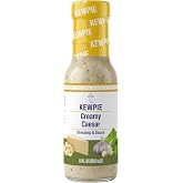 Kewpie Creamy Caesar Dressing Sauce, Savory Garlic Pepper Flavor, 8 fl oz | Creamy Caesar dressing with savory garlic and pepper, great for salads, wraps, dips and marinades