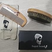 Spazzola Per La Cura Della Barba, Manico Ovale In Legno, Per Peli - Foto 6