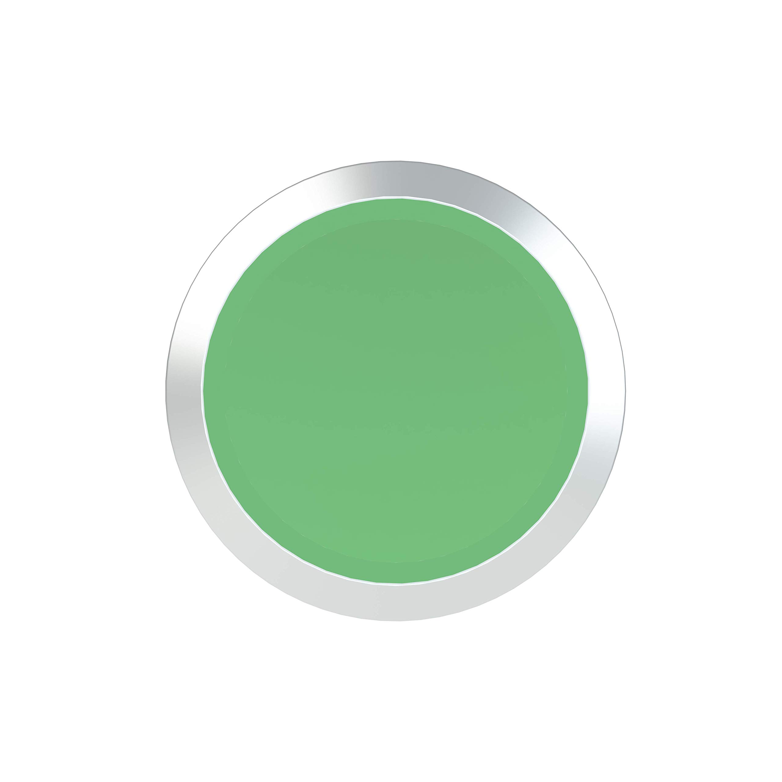 ABB MP1-30G Modular Pushbutton, Momentary, Flush, Green, Non-Illuminated, Chrome metal, No Contact Block (ABB1SFA611100R3002)