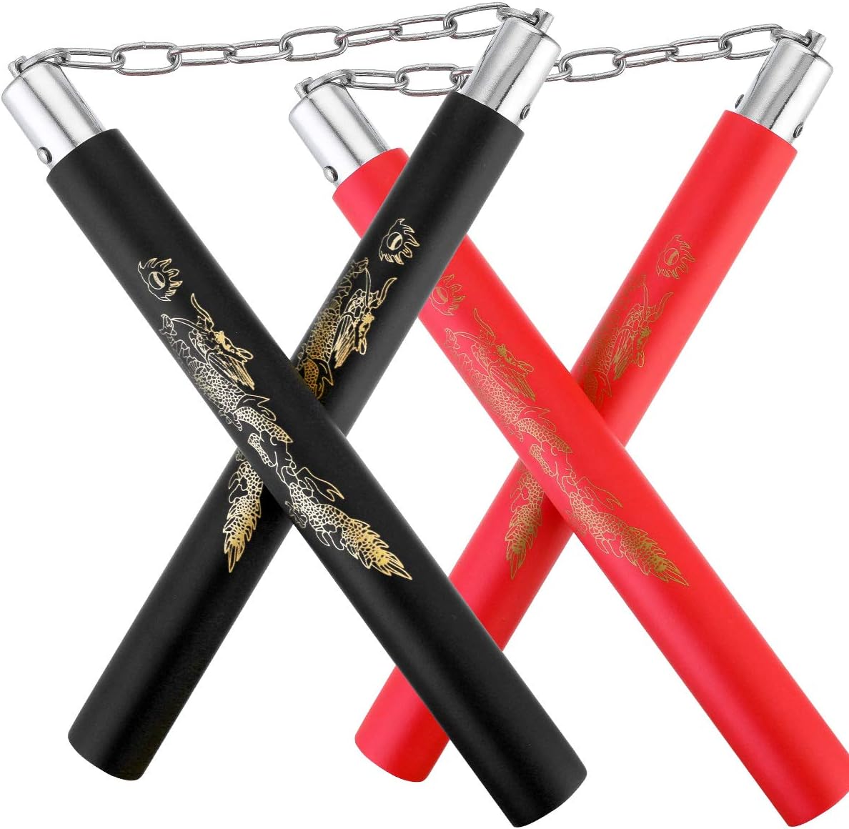 2 Pares de Nunchakus Espuma portátiles Nunchaku Artes Marciales Nunchakus Profesionales