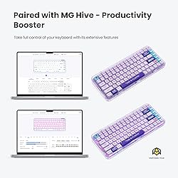 MelGeek Mojo84 Vaporwave Transparent Mechanical