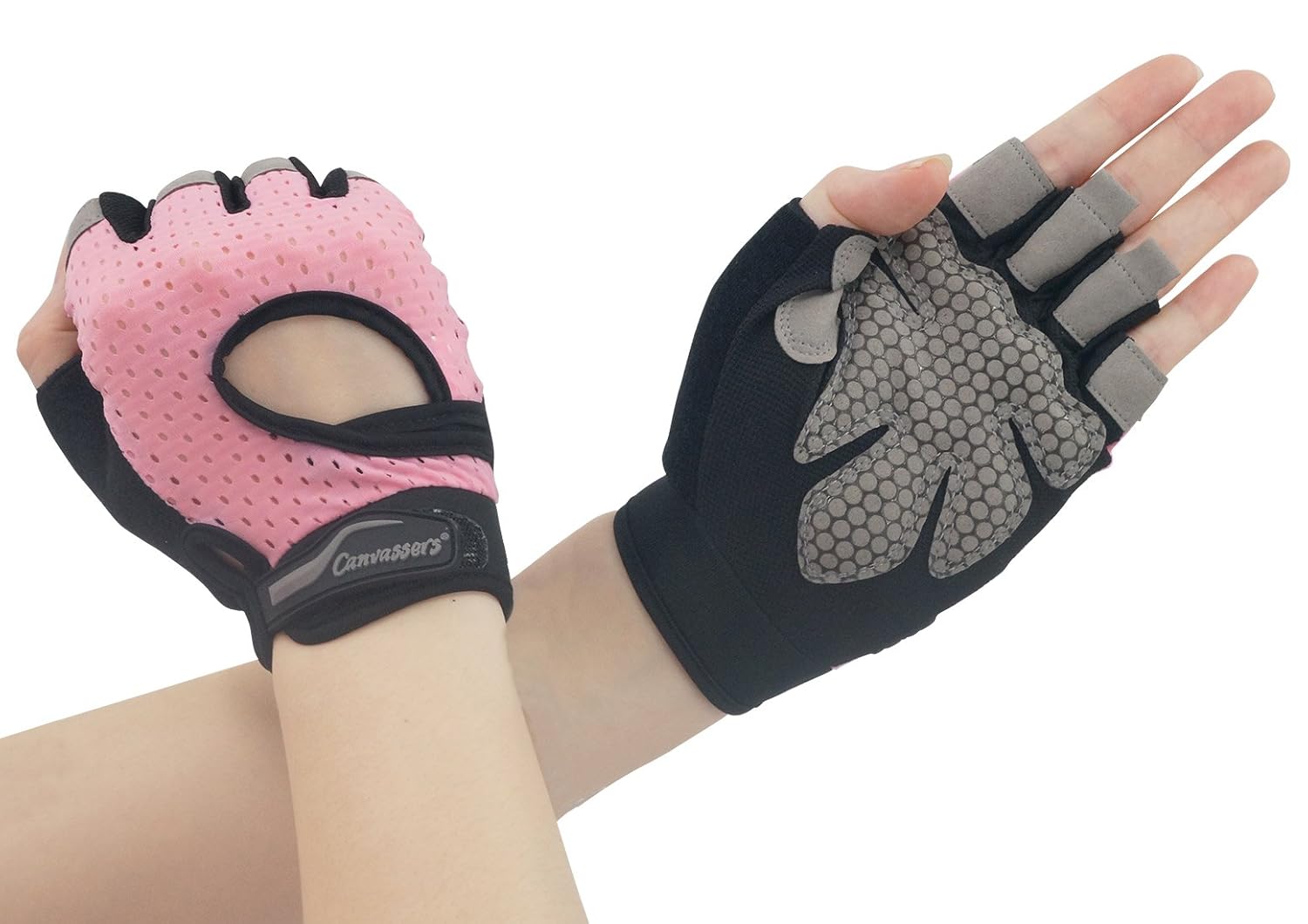 B07fds8bm4 Girls Ridingとウエイトリフティンググローブfor Bike Canvassersスポーツ手袋通気性高弾性non Ship耐久性 デリケートなcycling 自転車 超美品の