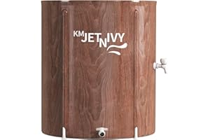KMJETNIVY Rain Barrel Anti-Collapse Collapsible Rainwater Collection System,Portable Water Storage Tank,Garden Water Catcher