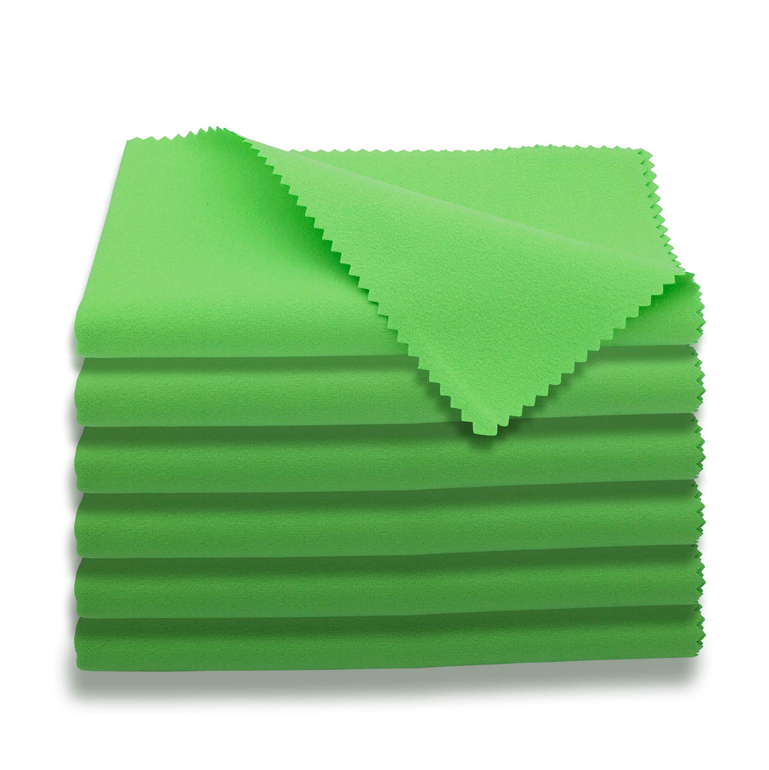 Photo 1 of AAwipes Guitar Cloths Microfiber (6-Pack 12"x12" Cloths) Plush Polishing Cloths for Musical Instruments Premium Cleaning Cloths for Guitar Violin Piano Clarinet Trumpet Sax Universal (HCIS-1212-G)