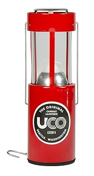UCO Alu Kerzenlaterne, rot, 054807