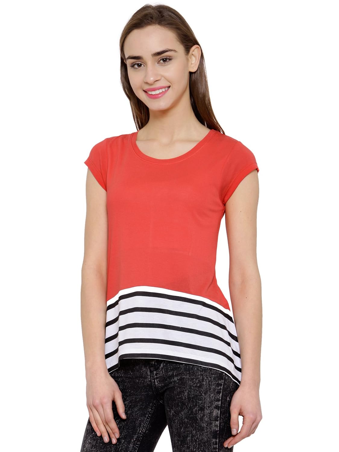 unshackled women's solid t-shirt