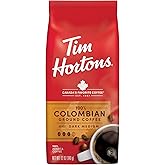 Tim Hortons Colombian, Medium-Dark Roast Ground Coffee, Perfectly Balanced, Always Smooth, Made with 100% Arabica Beans, 12 Ounce Bag