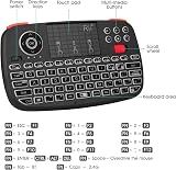 Rii I4 Dual Mode Bluetooth 4.0 + 2.4G Mini Keyboard with Touchpad Backlit view 5
