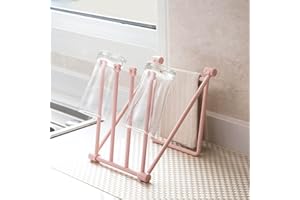 Towel Holder Towel Rack Dish Rag Dishcloths Washcloth Storage Organizer Hanger Foldable Hand Towel Bar for Sink Kitchen Bathr