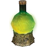 ENHANCE Gaming Sorcerer's Potion Light with Swirling Mystical Brew - Potion Bottle Mood Light Prop for Tabletop Game Immersion, Playroom, Desk Decor - Soft Glowing Whirling Goblet (Green Elixir)