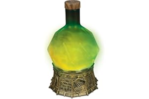 Enhance Gaming Sorcerer's Potion Light with Swirling Mystical Brew - Potion Bottle Mood Light Prop for Tabletop Game Immersion, Playroom, Desk Decor - Soft Glowing Whirling Potion (Green Elixir)