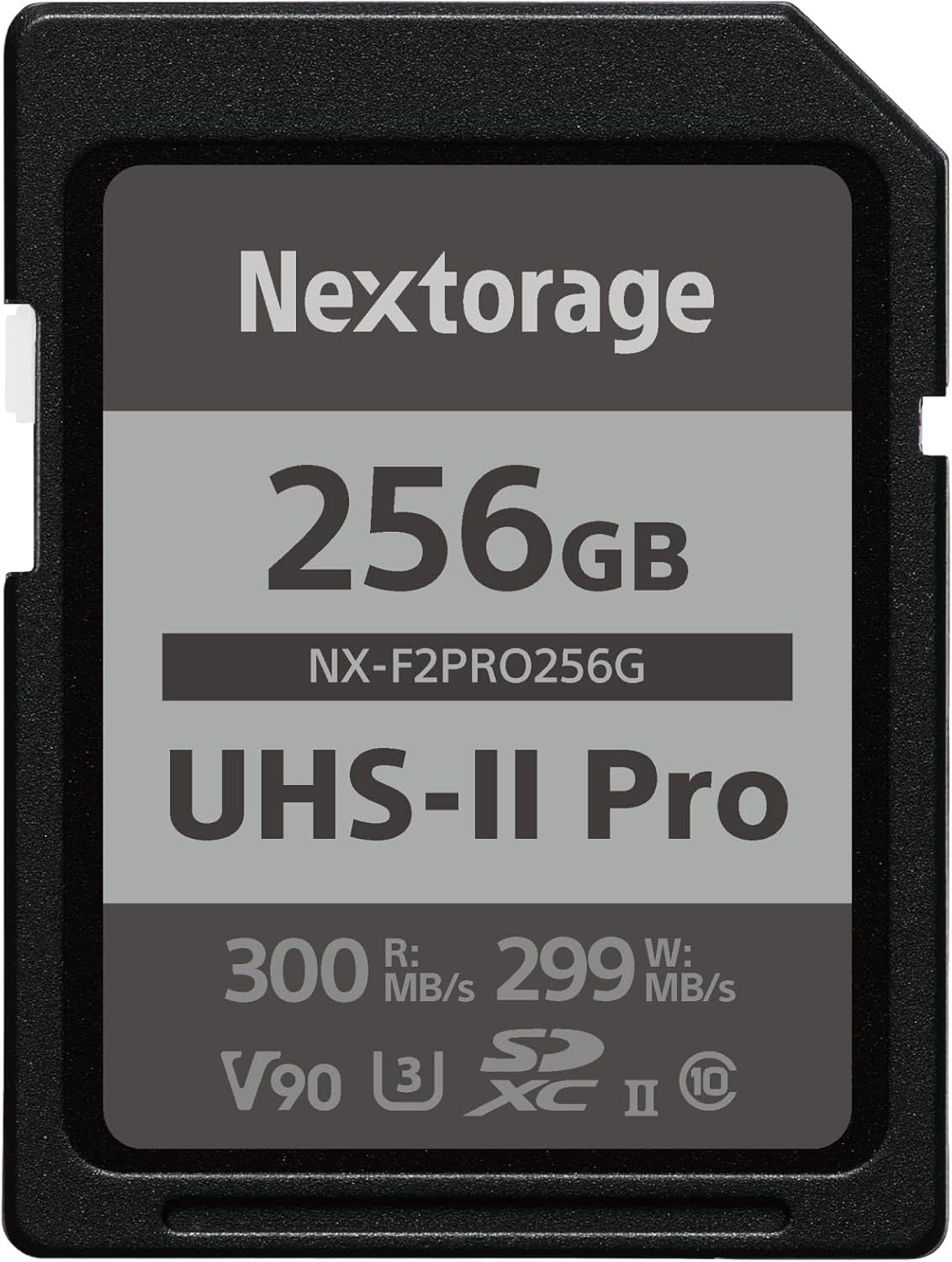 Nextorage SD Karte 256GB UHS-II SDXC, japanische speicherkarte datenspeicher SD Card, Kamera Zubehör für Nikon/Canon/Sony/Fujifilm/Nintendo Switch, F2PRO NX-F2PRO256G