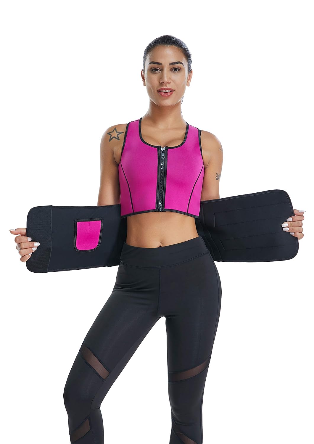 Sauna Suit Girdle Trainer Trimmer Neoprene Tank Top Vest Shaper Girdle