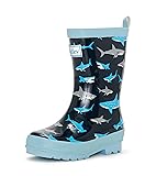 Hatley Boy's Printed Rain Boots Raincoat, Shark