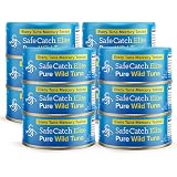 Safe Catch Elite Lowest-Mercury Canned Solid Wild Tuna Fish Steak, Every Fish Is Tested, Gluten-Free, Paleo, Keto, Kosher, No