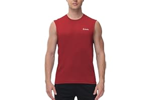 Cakulo Men's Workout Swim Sleeveless Shirts Quick Dry Beach Pool Tech Running Athletic Exercise Muscle Tank Top Big and Tall