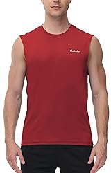 Cakulo Mens Sleeveless Muscle Workout Shirts Quick