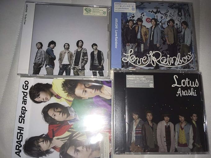Amazon Co Jp Arashi 303 Cd Set Of 4 Bulk Sales First Press Limited Edition Standard Edition Step And Go Lotus Love Rainbow To Bee Free Making Cd Dvd Satoshi Ono Hobby